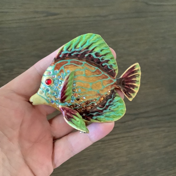 Jay Strongwater Swarowski Jeweled Tang Tropical‎ Fish Collection Figurine RARE - Picture 6 of 11